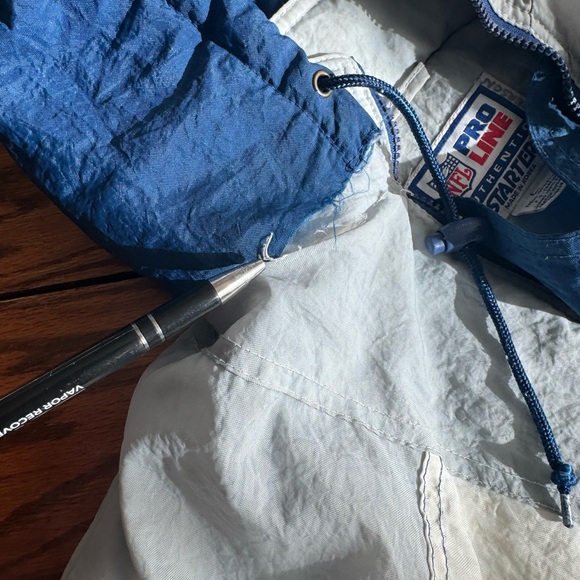 Rare Vintage 90s Starter Nfl Dallas Cowboys Pullover Puffer Jacket Men's L - Picture 6 of 9